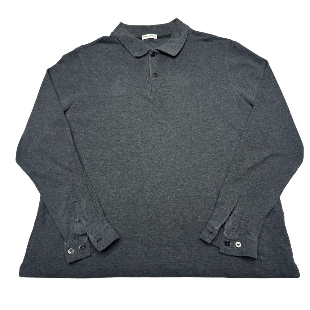 Son of a Tailor Custom Fitted Long Sleeve Supima Cotton Pique Polo Men's S READ